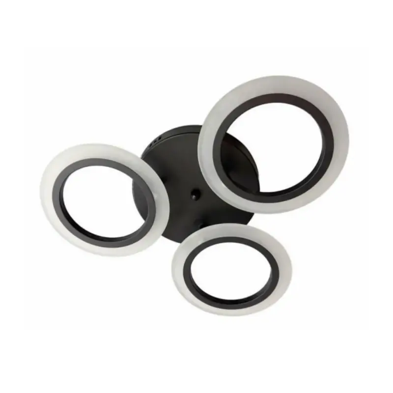 Previzualizare 2: Lustra LED MARA 41W, 3 Cercuri, lumina Rece/Calda/Neutra, Negru