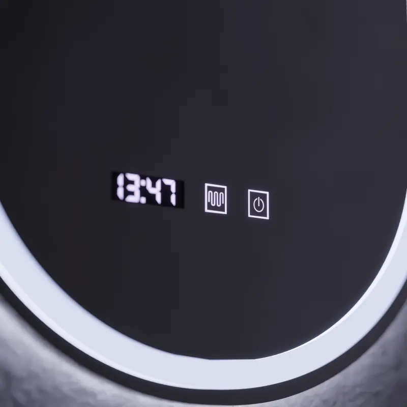 Previzualizare 2: Oglinda LED Touch ONIRA Sistem Dezaburire, Ceas si Temperatura 50x80 cm