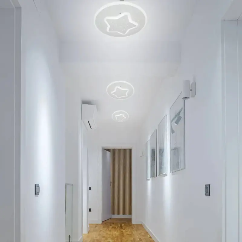 Lustra LED HEATH STEA, 35W, Diametru 20cm, lumina Neutra, Alb