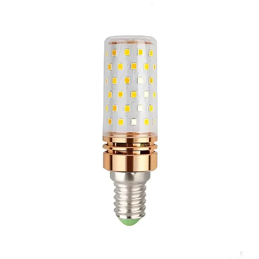 Bec LED, 16W, Dulie E14, Lumina Rece 6000K, Auriu