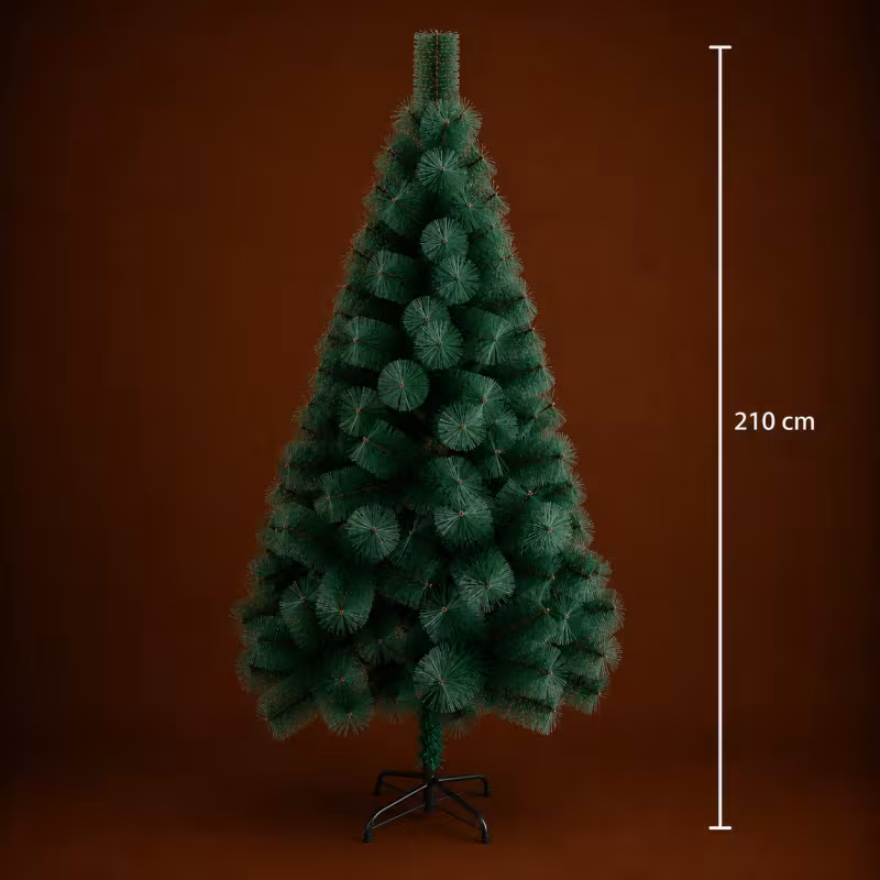 Previzualizare 4: Brad Artificial MANIITSOQ, 210 cm, 280 varfuri, Suport Metalic, Verde