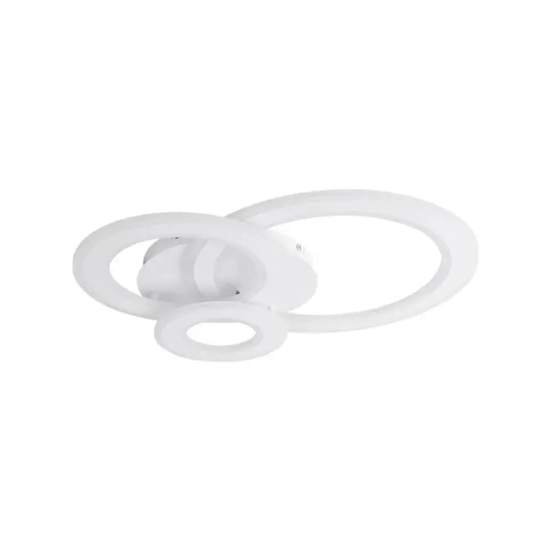 Previzualizare 3: Lustra LED KYLIE 77W, 3 Cercuri, lumina Rece/Calda/Neutra, Alb