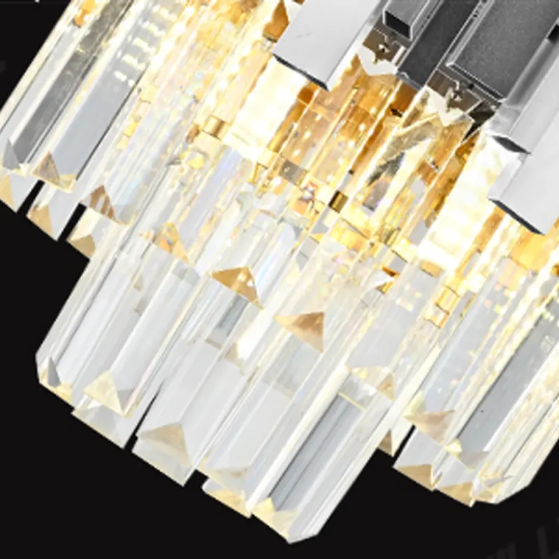 Previzualizare 2: Candelabru Cristal BLOIS Petito 3xE14, Diametru 30cm, Argintiu, Inaltime Reglabila