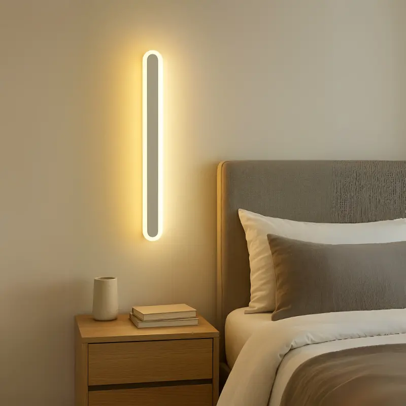 Aplica LED de Exterior SUHA, Lungime 60cm, 8W, IP65, Metal, Liniar, Alb