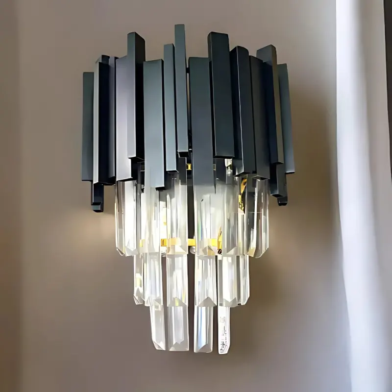 Previzualizare 2: Aplica Candelabru Cristal BLOIS Piccolo, 2xE14, Negru