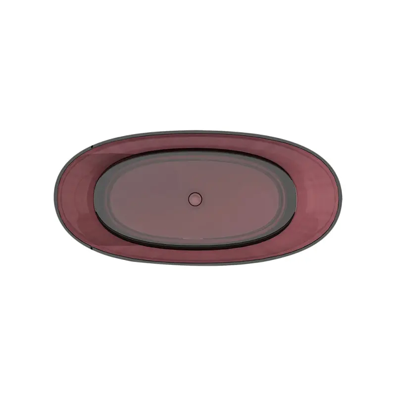 Previzualizare 3: Cada Freestanding, Ovala, Burgundy Red, Rasina, 170x78x67cm