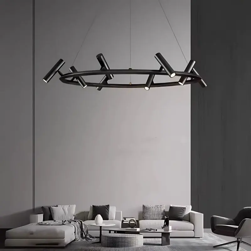 Previzualizare 3: Lustra LED Harman, 29W, 8 Surse, Lumina Neutra, Negru