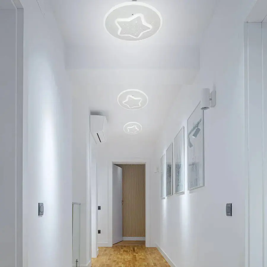 Lustra LED HEATH STEA, 35W, Diametru 20cm, lumina Neutra, Alb