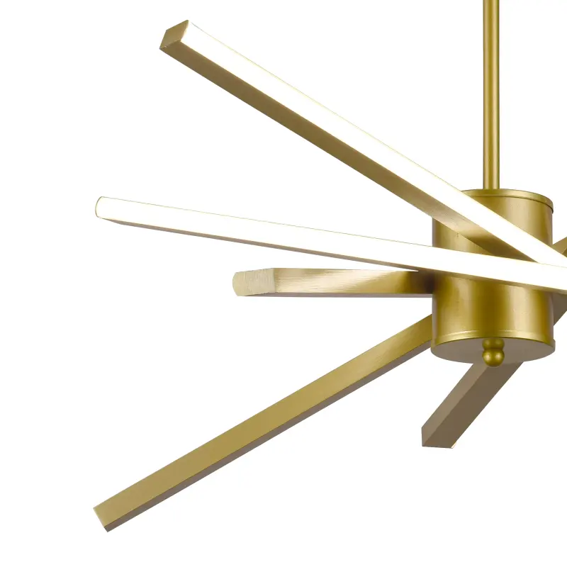 Previzualizare 2: Lustra LED cu Telecomanda LT176/5GD, 69W, 5 Elemente, Lumina Rece/Clada/Neutra 3000K/4000K/6000K, Dimabila, Auriu, Inaltime Reglabila, Metal si Acril