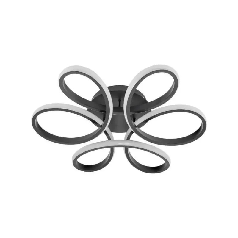 Previzualizare 4: Lustra LED cu telecomanda HELIX 63W, lumina Rece/Calda/Neutra, Dimabila, Negru