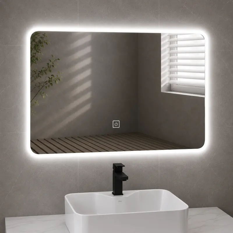 Previzualizare 3: Set Mobilier AURO pentru Baie, 60cm, 3 Piese, Alb
