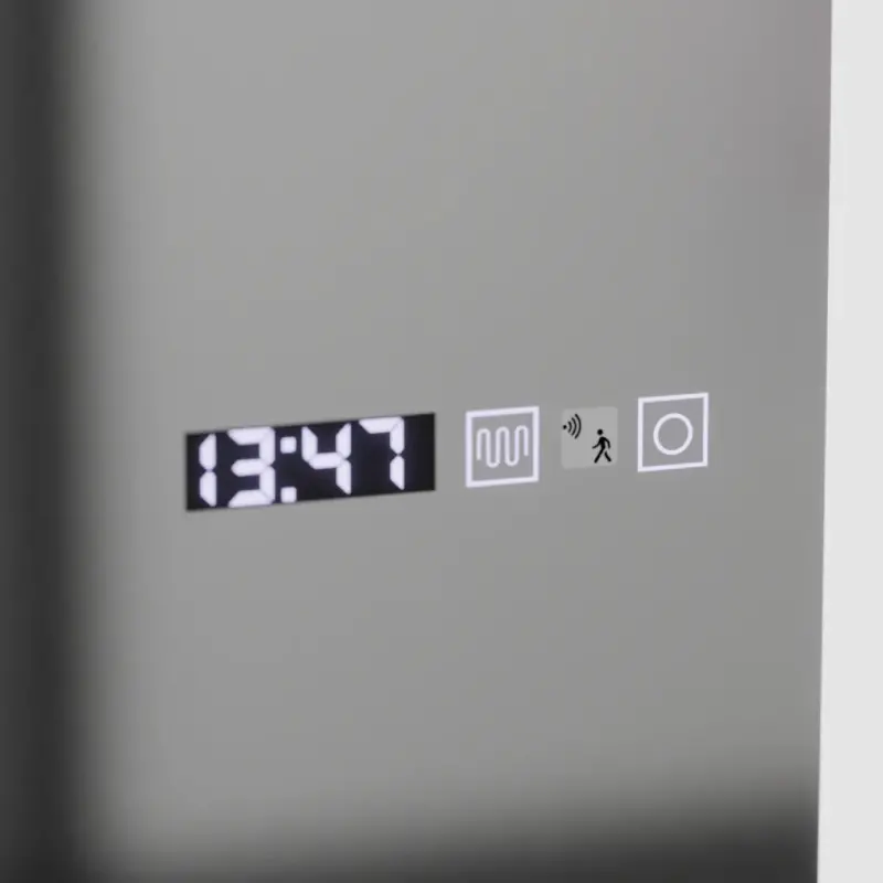 Previzualizare 2: Oglinda LED Rectangulara, 45x140cm, Elena Senzor Radar Marcello, Sistem Dezaburire, Ceas & Termometru, Dimabila, Dressing Couture