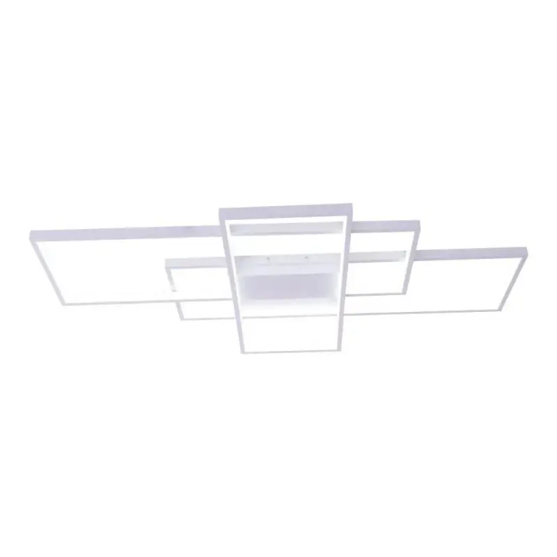 Previzualizare 3: Lustra LED cu telecomanda LANDEN 84W, 3 Elemente, lumina Rece/Calda/Neutra, Dimabila, Alb