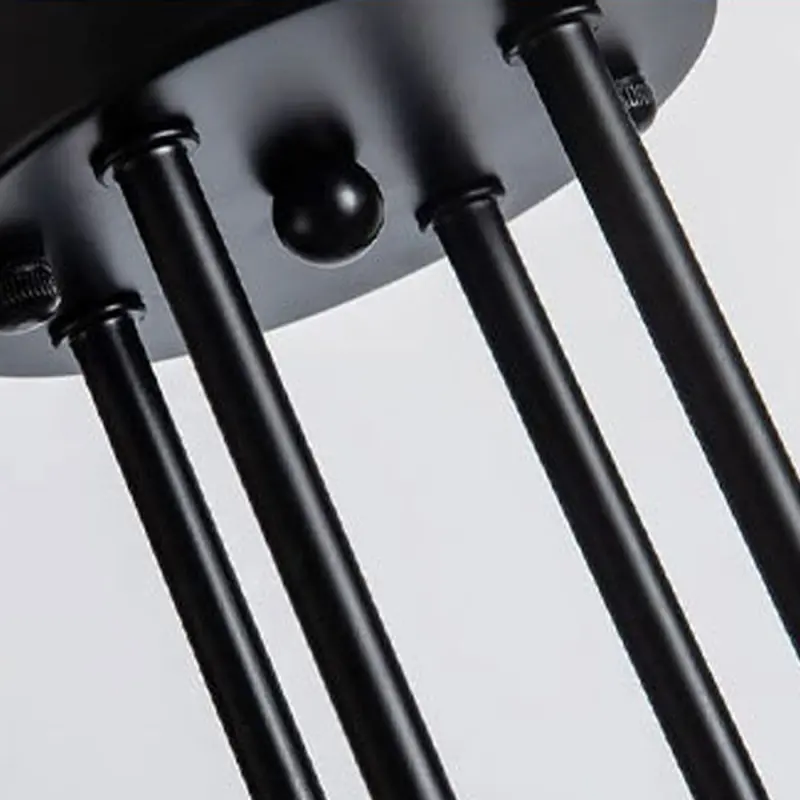 Previzualizare 4: Lustra Clasica Modernist Octa, 8x E27, Negru, Design Modern, Metal, Fara Abajur