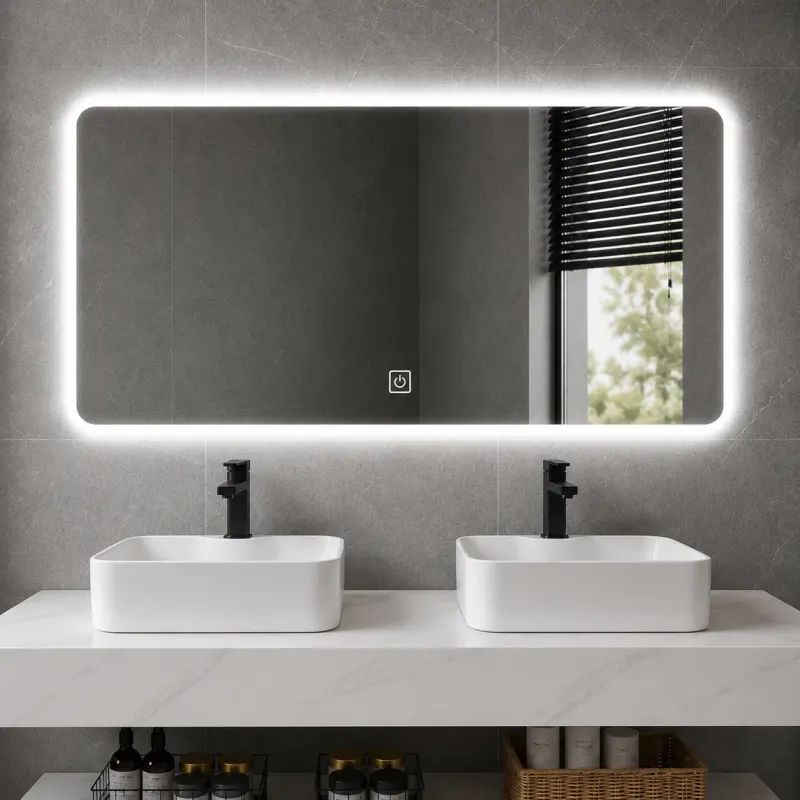 Previzualizare 4: Set Mobilier AVEN Duo pentru Baie, 140cm, 3 Piese, Alb