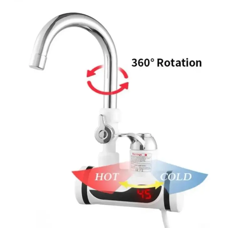 Previzualizare 2: Robinet Electric Instant pentru Apa Calda, Afisaj LCD, Alb, LZ010LY