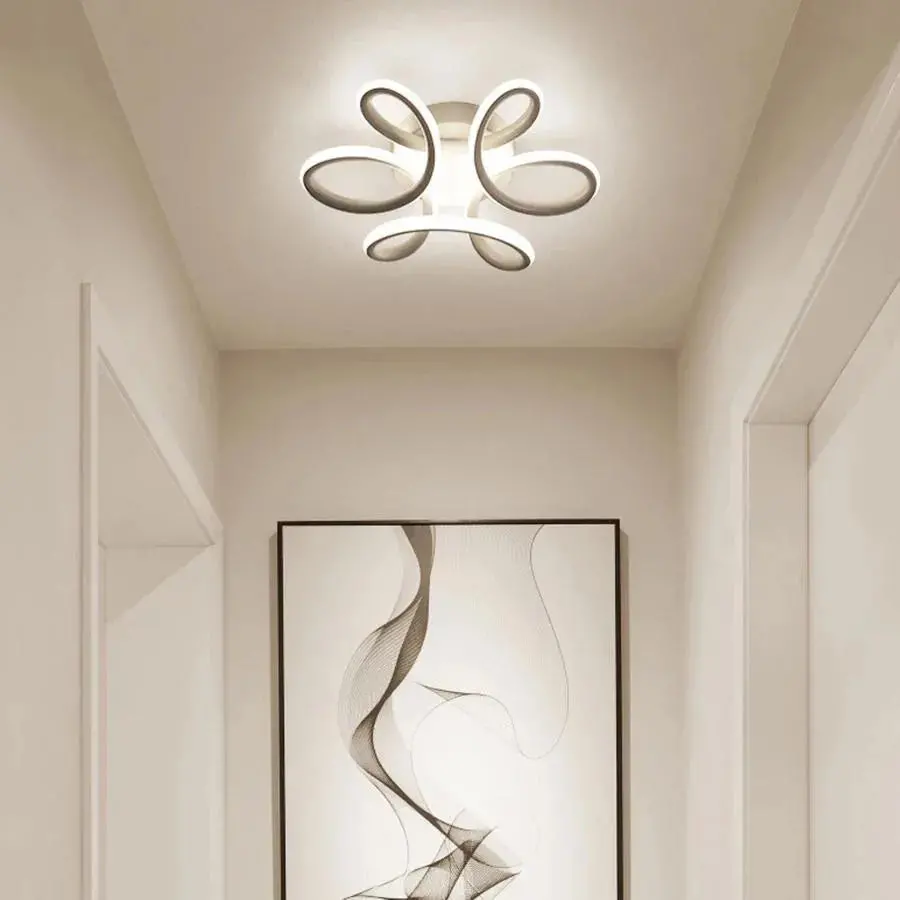 Lustra LED PANZEA 36W, lumina Rece/Calda/Neutra, Alb