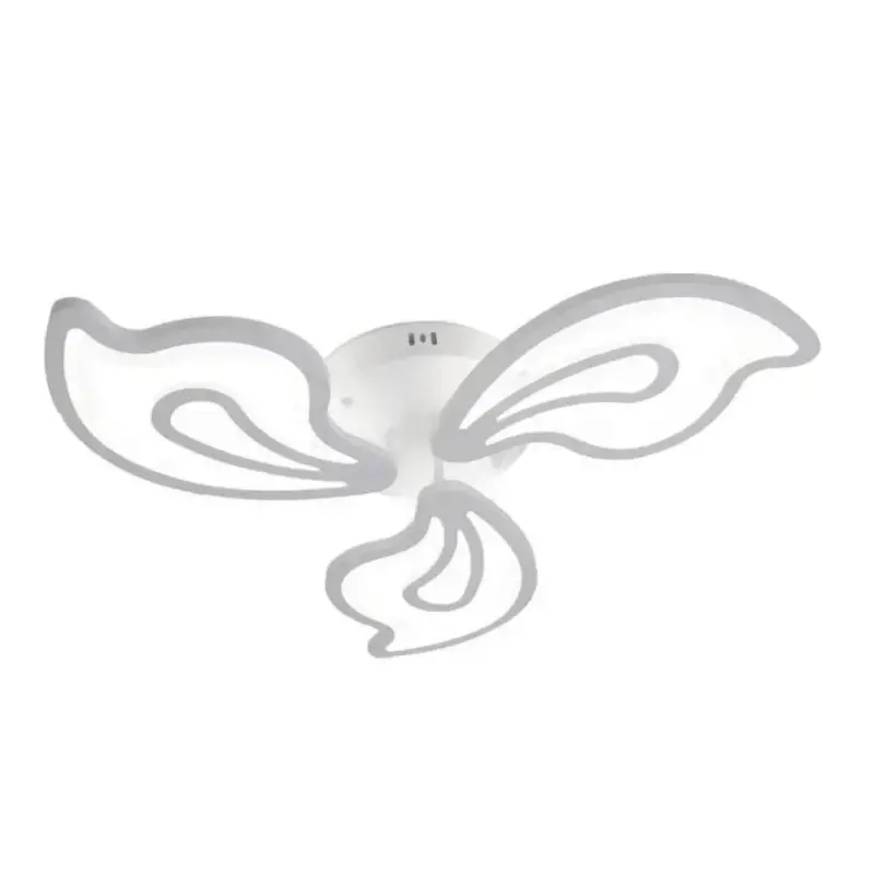 Previzualizare 2: Lustra LED cu telecomanda GLORIOSA 68W, 3 Petale, lumina Rece/Calda/Neutra, Dimabila, Alb