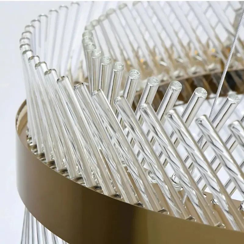 Previzualizare 2: Candelabru Cristal ALHAMBRA Magno, LED, 85W, Diametru 60cm, Lumina Calda/Rece/Neutra, Dimabil, Inaltime Reglabila, Auriu