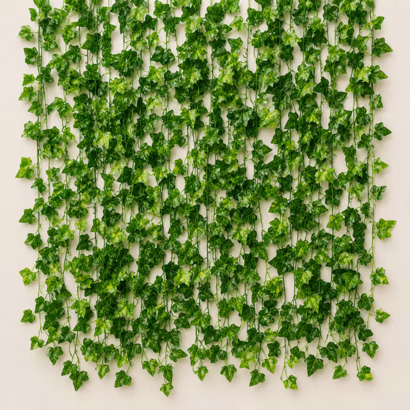 Planta Artificiala Ghirlanda din Iedera, 12 Ramuri x 72 Frunze, Verde