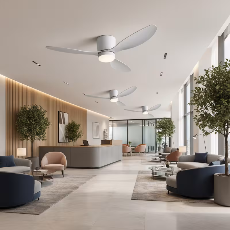 Previzualizare 4: Lustra LED Ventilator VENTIS cu Telecomanda, 21 W, D80cm, Lumina Rece/Neutra/Calda, Metal si Plastic, Alb