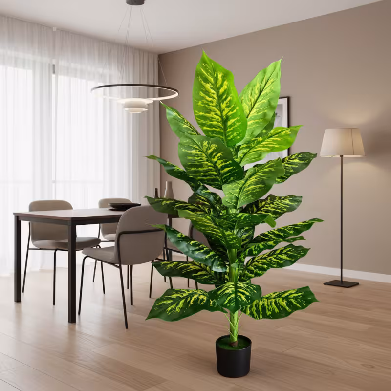 Previzualizare 2: Planta Artificiala Tip Dieffenbachia, 150 cm, Verde
