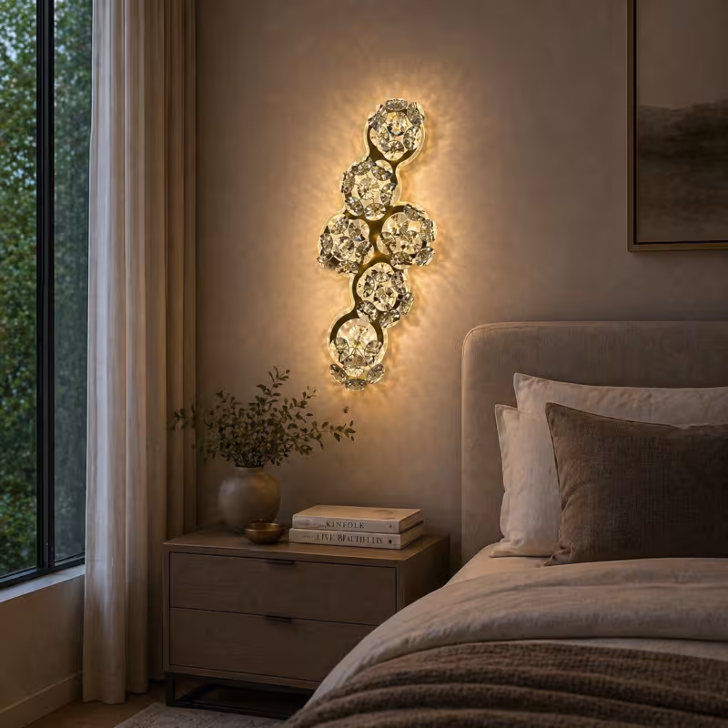 Previzualizare 3: Aplica LED Cristal Decorativa BLOSSOM Lumina Rece/Neutra/Calda Auriu