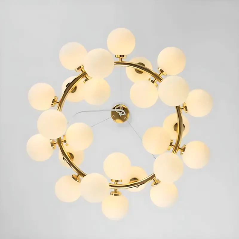 Previzualizare 4: Lustra LOFT Chamber, 25x G9, Alb Auriu, Metal, Inaltime Reglabila, Modern