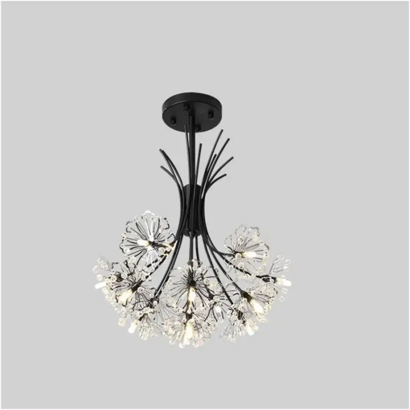Candelabru Cristal PETERHOF Petito, 13xG4, Diametru 52 cm, Negru