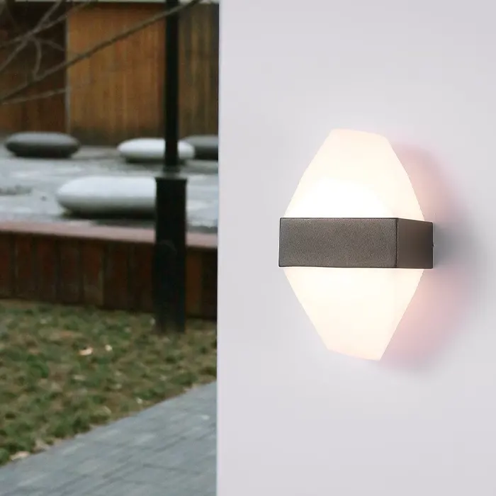 Aplica LED Exterior ICEBERG 10W Metal IP65 Negru