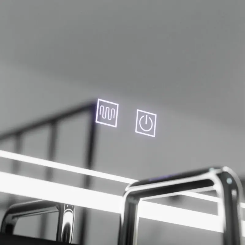 Previzualizare 3: Oglinda LED Rectangulara, 60x80cm, KOVEN Touch, Sistem Dezaburire,Dimabila