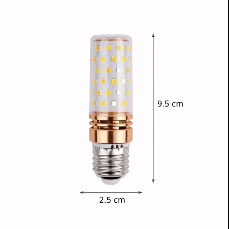 Previzualizare 2: Bec E27 LED, 16W, Lumina Rece, 6000K, Auriu