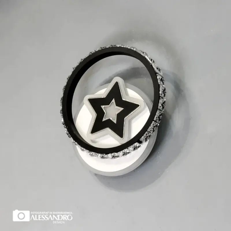 Previzualizare 2: Aplica LED Hadley 24W Alb Negru