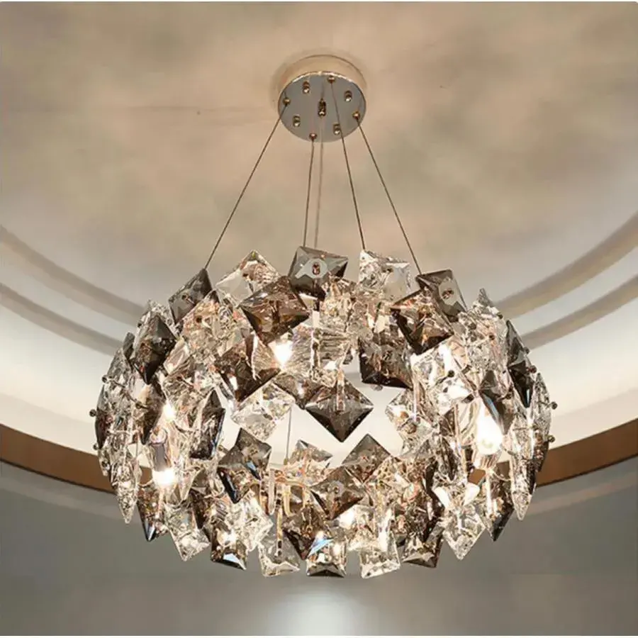 Candelabru Cristal Arian 4x E27 Auriu