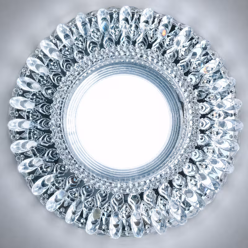 Previzualizare 4: Spot LED ORBITA, 5W, Rotund, Lumina Rece + RGB, Alb, Rasina si Sticla