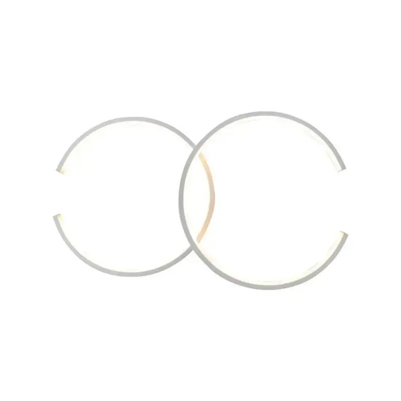 Previzualizare 4: Lustra LED cu telecomanda NOAH 64W, 2 Elemente, lumina Rece/Calda/Neutra, Dimabila, Alb