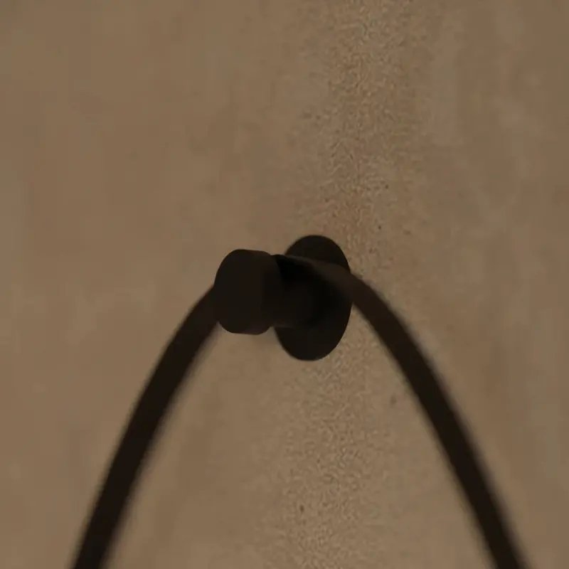 Previzualizare 3: Oglinda LED Rotunda, 50cm, Celeste Majeste Noir Eleve MotionGlow Marcello, Sistem Dezaburire, Ceas & Termometru, Dimabila