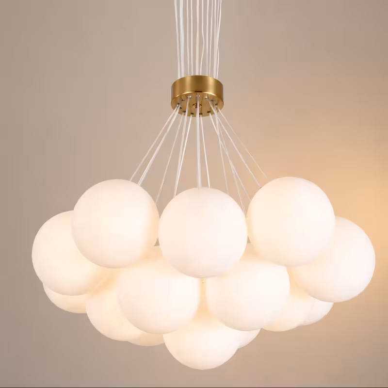 Previzualizare 4: Lustra MODERNA LOFT Bagliore, Glob, 13xE27, Inaltime Reglabila, Auriu